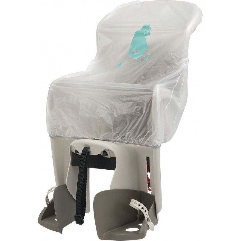Transparante Polisport Guppy Maxi regenhoes voor fiets, beschermt tegen regen en wind tijdens ritten.