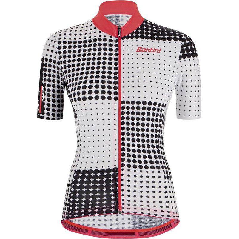 Santini Fietsshirt Korte Mouwen Zwart Dames - Tono Sfera S/S Jersey For Women Black - 2Xl - Le Coq Wielerartikelen