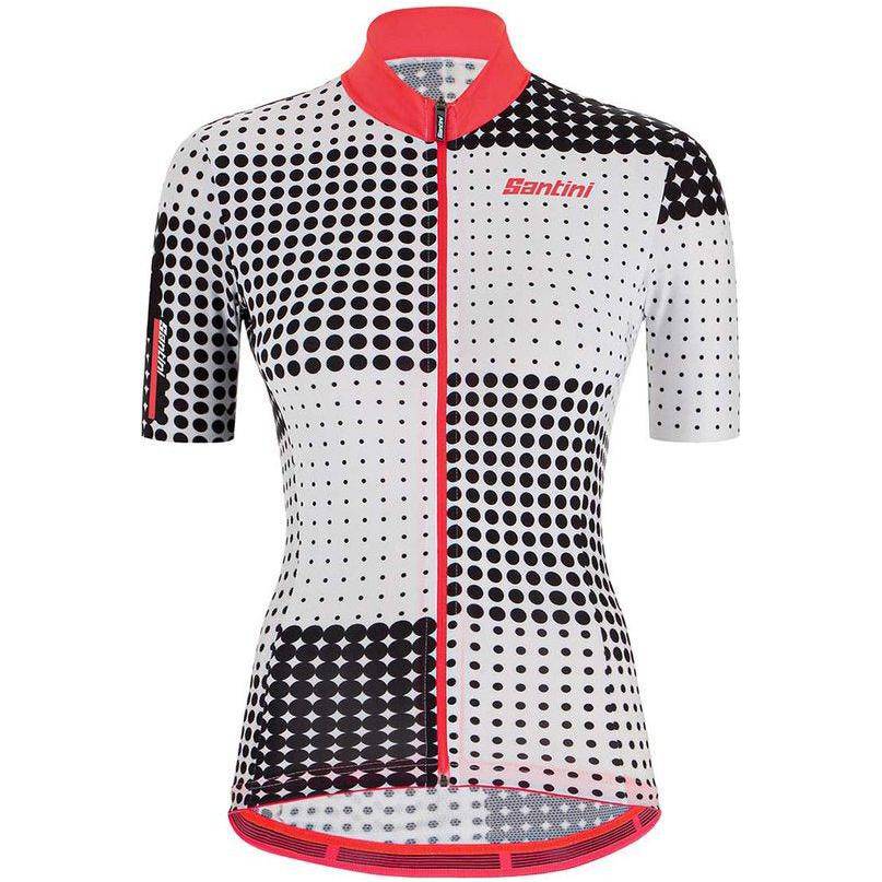 Santini Fietsshirt Korte Mouwen Zwart Dames - Tono Sfera S/S Jersey For Women Black - Xl - Le Coq Wielerartikelen