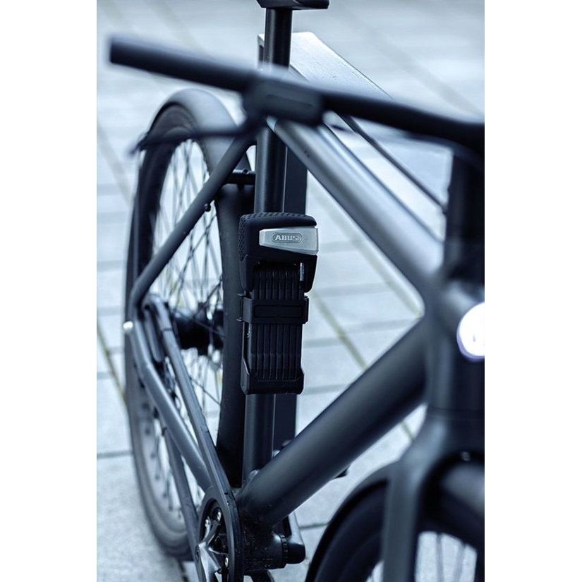 Abus Bordo Smartx 6500A/110 vouwslot in zwart met afstandsbediening, ART 2 en 100 Db geluidsalarm, beveiligingsfietsslot