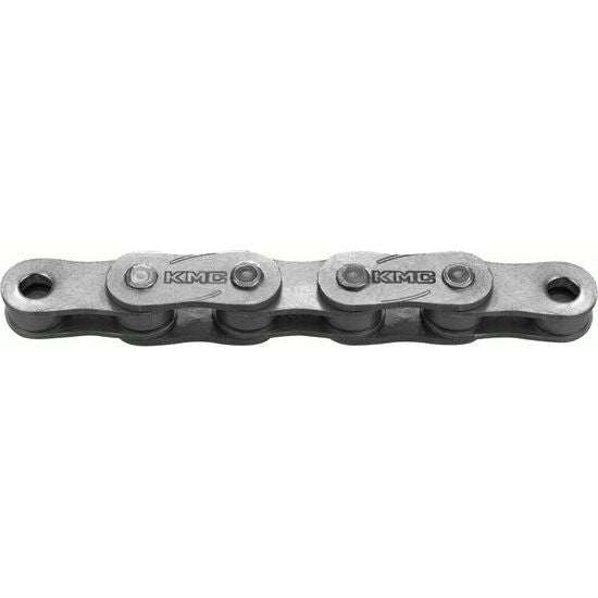 KMC Z1EHX enkele versnelling ketting met 128 schakels, donker zilver, EPT coating voor fietsen en motorfietsen