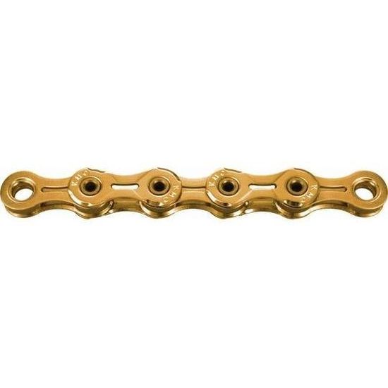 KMC X10EL 10-speed fietsketting in goud, extra licht, 114 schakels, geschikt voor racefietsen en mountainbikes