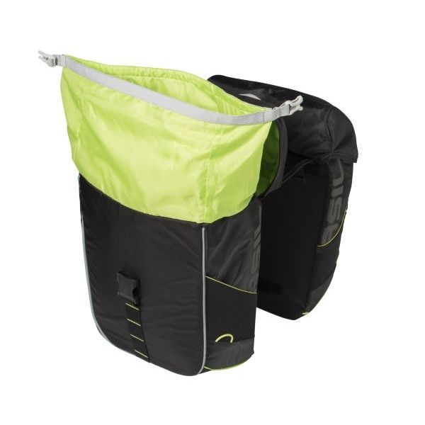 Basil Dubbele Fietstas Miles Double Bag 34 Liter 34 X 19 X 43 Cm - Le Coq Wielerartikelen