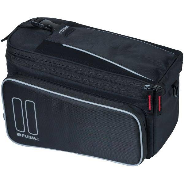 Basil Bagagedragertas Sport Design Trunkbag Mik 7 Tot 15 Liter 36 X 26 X 18 Cm - Zwart - Le Coq Wielerartikelen
