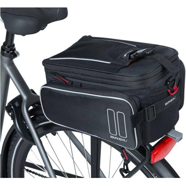 Basil Bagagedragertas Sport Design Trunkbag Mik 7 Tot 15 Liter 36 X 26 X 18 Cm - Zwart - Le Coq Wielerartikelen