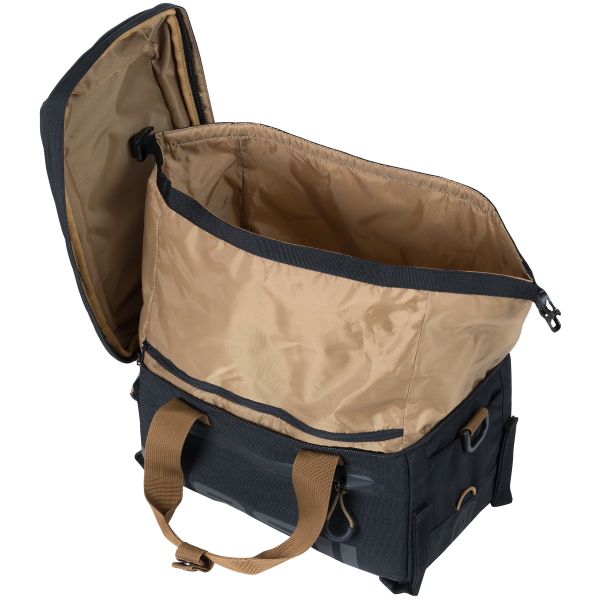 Basil bagagedragertas Miles met 7 liter capaciteit, 32x19x21 cm, stevige tas voor bagage en reisaccessoires