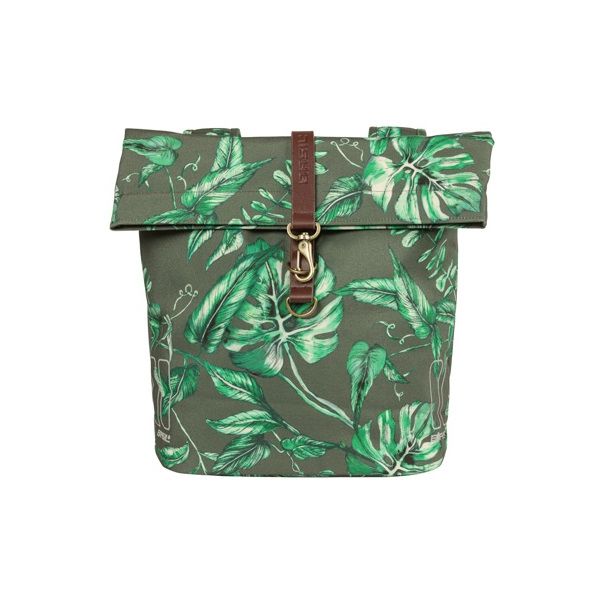 Basil dubbele fietstas Ever-Green, 28-32 liter, zwart, 28x16x35 cm, waterbestendige bagage dragers voor fiets.