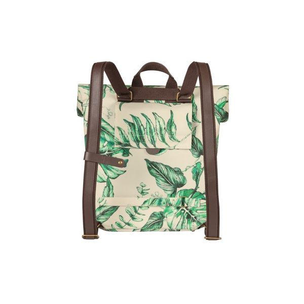 Basil fietsrugzak Ever Green met 14-19 liter capaciteit, 28x16x35 cm, groene waterdichte rugzak voor fietsen en dagelijks gebruik
