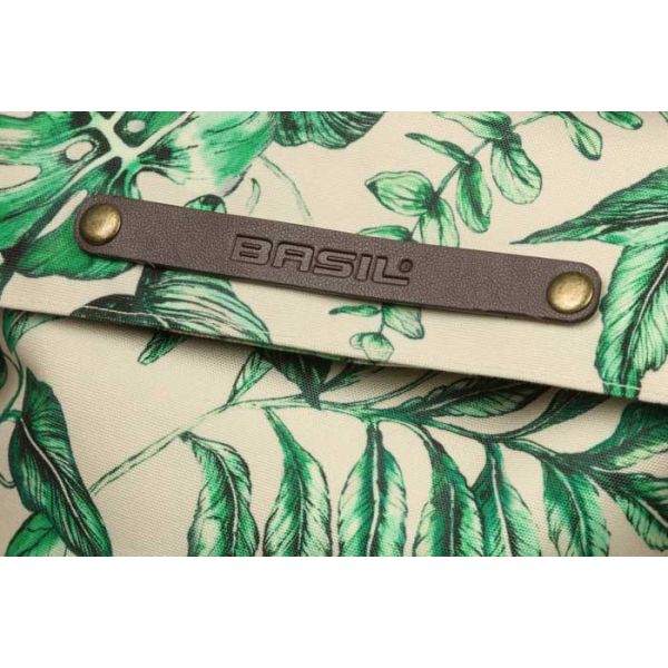 Basil fietsrugzak Ever Green, 14-19 liter, groen, 28x16x35 cm, met verstelbare schouderbanden en waterdicht materiaal