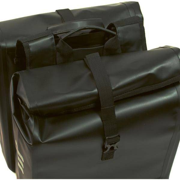 Greenlands 100% Waterproof Dubbele Fietstas 46 Liter 31 X 50 X 15 Cm (X2) - Zwart - Le Coq Wielerartikelen