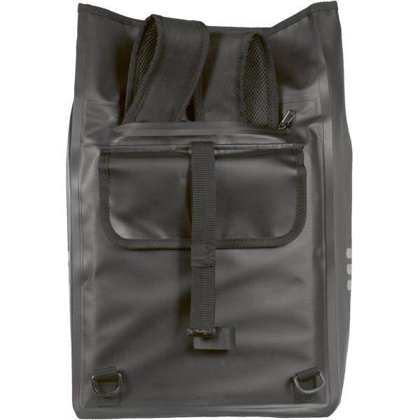 Groenelands waterdichte enkel fietstas, 23 liter, zwart, 31x50x15 cm, geschikt voor fietsgebruik