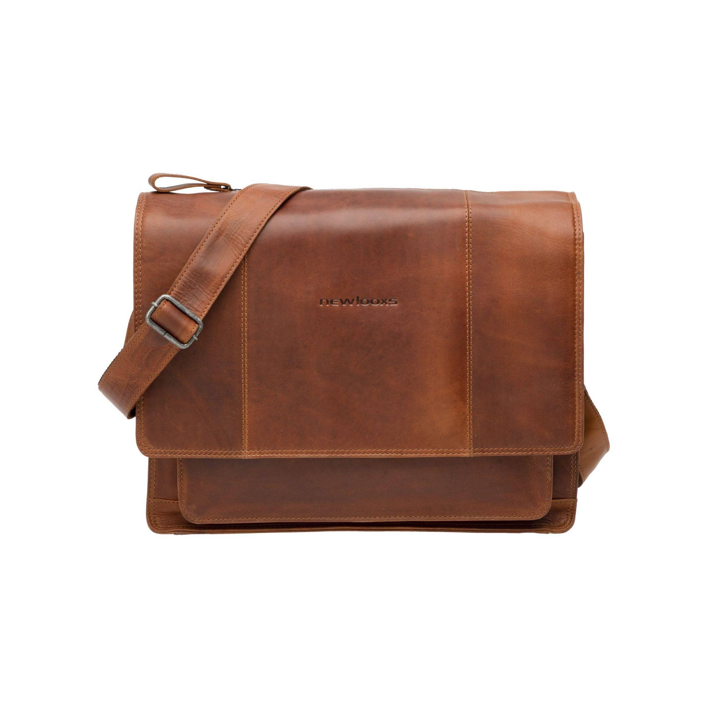 New Looxs Fietstasfellini 18 Liter 40 X 15 X 32 Cm - Gemaakt Van Luxe Leder - Le Coq Wielerartikelen