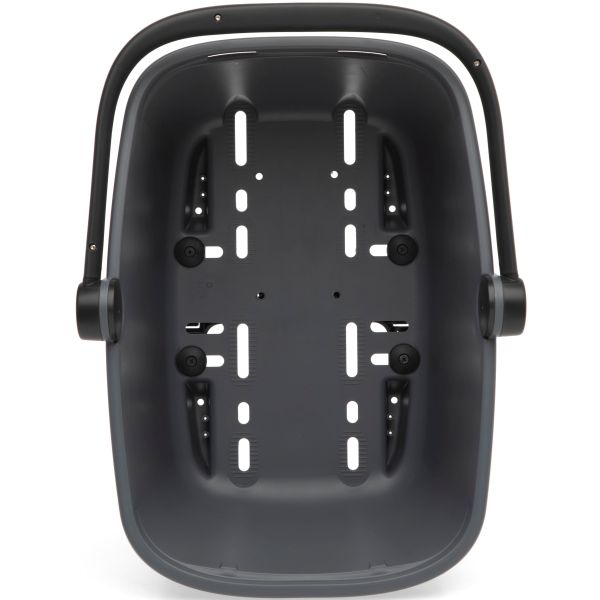Nieuwe Looxs Clipper RT2 fietsmand met Racktime Snapit 2.0 adapter, geschikt voor fietsaccessoires en bagage.