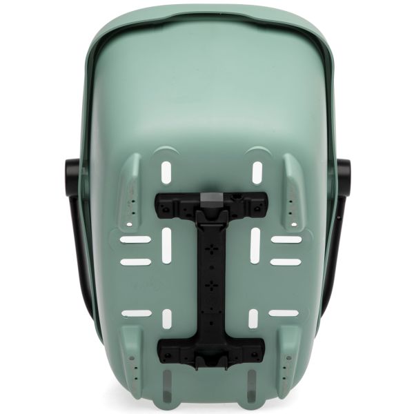 Nieuwe Looxs Clipper RT2 fietsmand met Racktime Snapit 2.0 adapter, ruime en stevige fietsmand voor stadsfietsen.