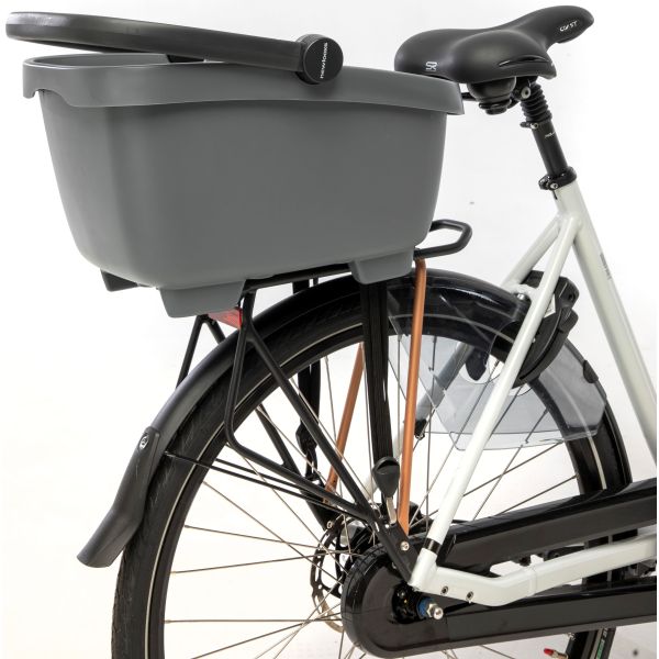 New Looxs Clipper 28 liter anthraciet fietsmand - Le Coq Wielerartikelen