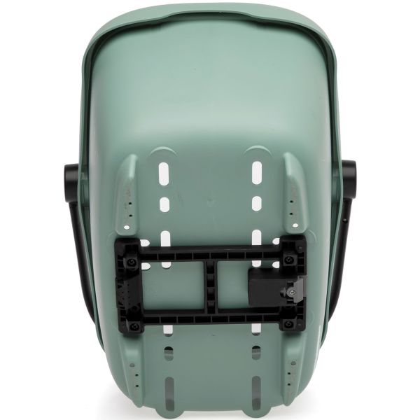 Nieuwe Looxs Clipper MIK fietsmand van gerecycled kunststof, 28 liter, voor fietsaccessoires en boodschappen.