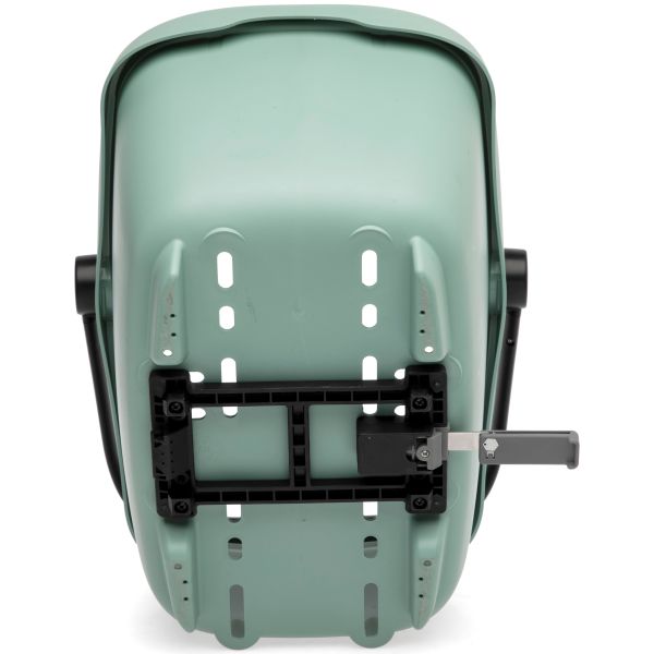Nieuwe Looxs Clipper MIK fietsmand van 28 liter gerecycled kunststof, stevige en duurzame fietsmand voor onderweg