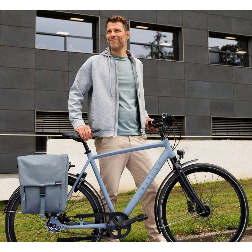 Nieuwe Looxs Tulum enkele fietstas, waterafstotend, 16 liter, voor fietsaccessoire, zichtbaar met bevestigingsriem en waterdichte stof.