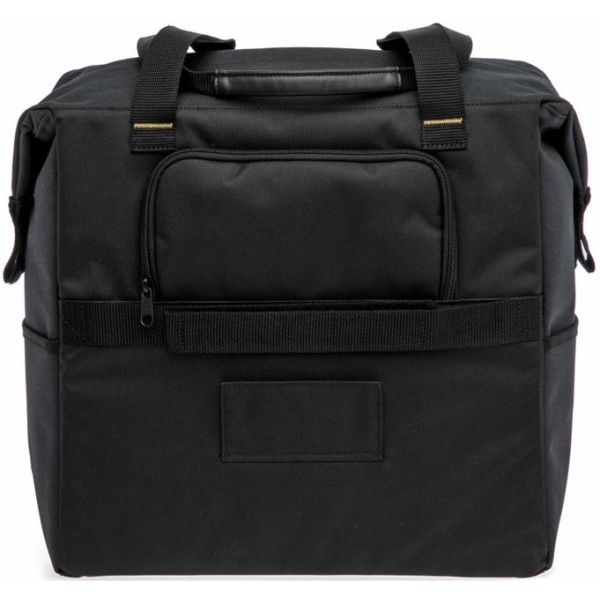 Dubbele fietstas van New Looxs Tulum Camella, 26 liter, gemaakt van 100% gerecycled polyester, geschikt voor stadsfietsen