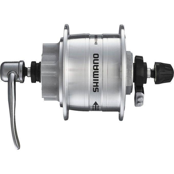 Dynamonaaf 36 Gaats Shimano Hd-3D32 3 Watt - Voor 6 Bouts Remschijf - Snelspanner - Zilver - Le Coq Wielerartikelen