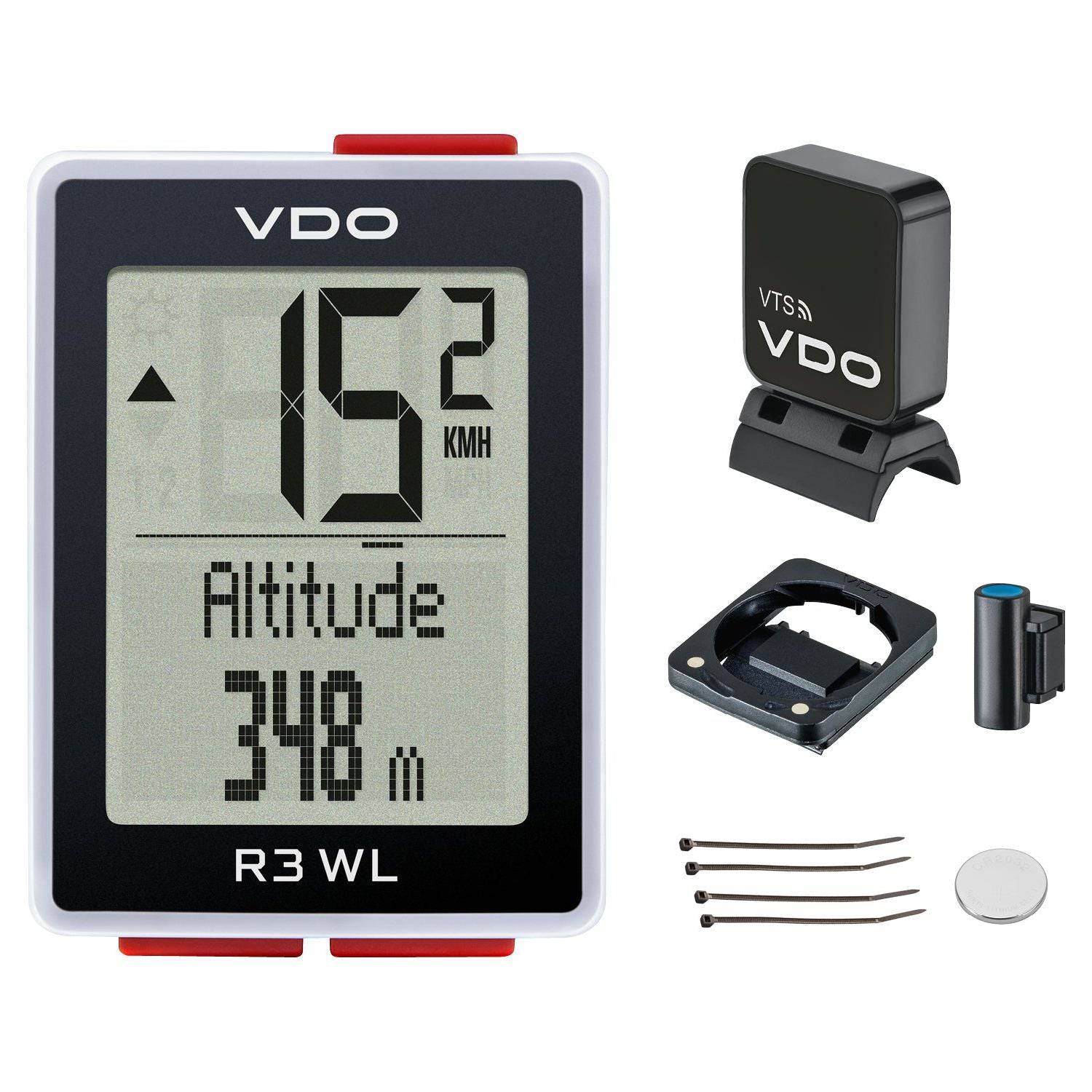 Vdo Fietscomputer R3 Wl Sts (Hoogte) - Le Coq Wielerartikelen