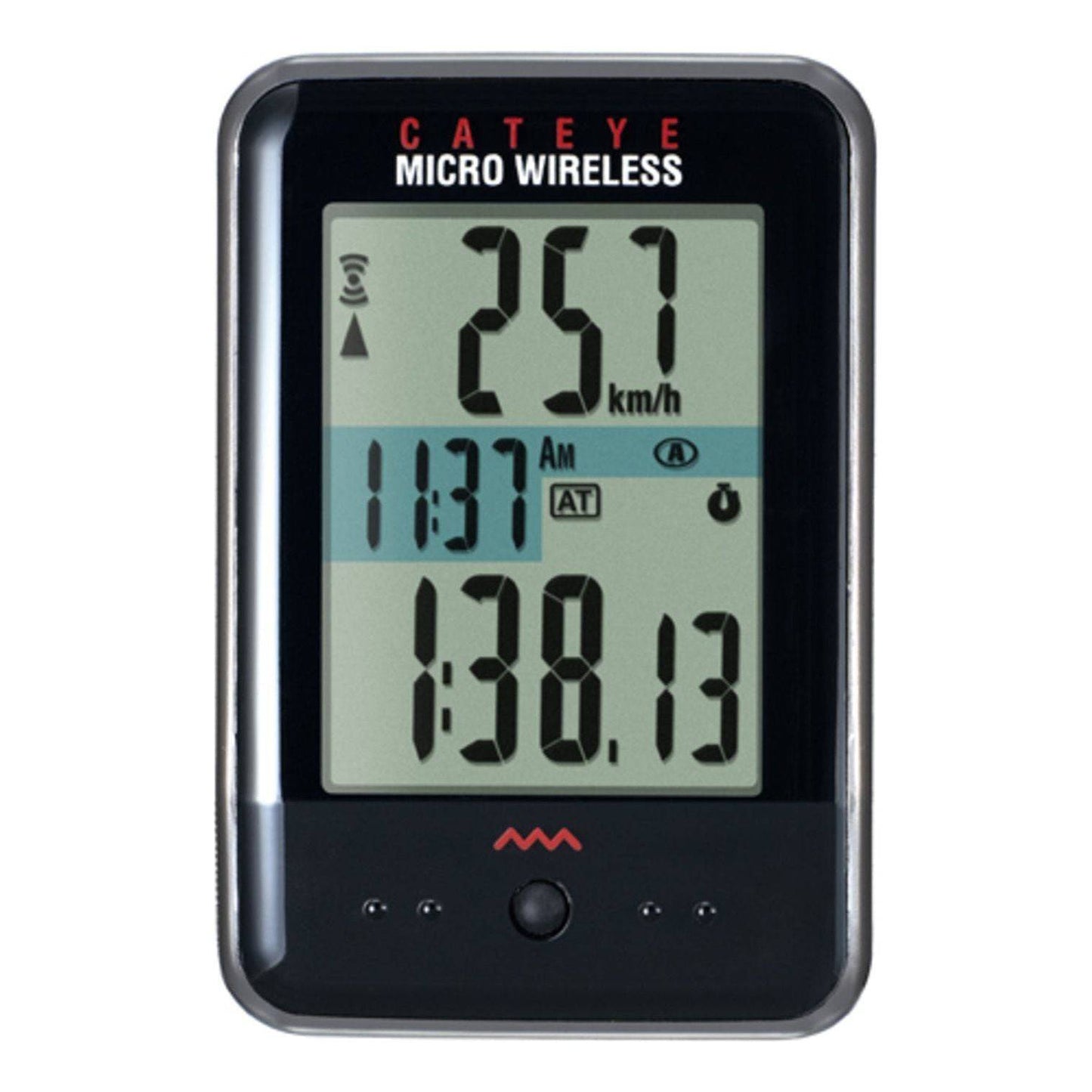 Fietscomputer Cateye Micro Cc-Mc200W Draadloos Zwart - Le Coq Wielerartikelen