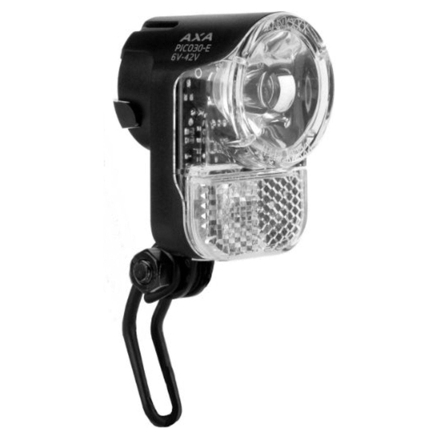Koplamp Axa Pico 30-E Led 6-42V Zwart - Le Coq Wielerartikelen