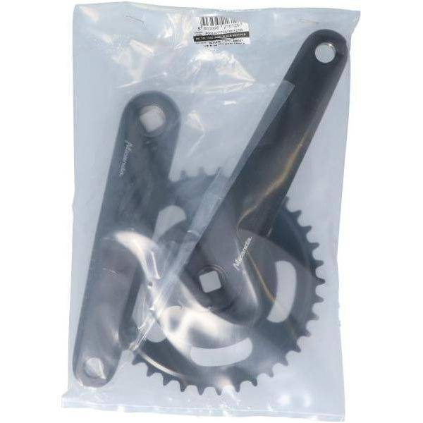 Crankstel 38T Miranda Delta 170Mm Crankarm - Met Disc 9.5Cm - Zwart - Le Coq Wielerartikelen