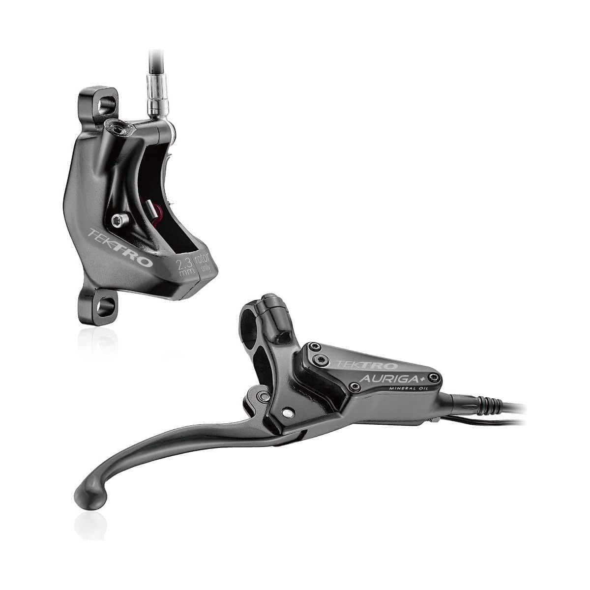 Tektro Hydraulische Schijfremset Hd-E740 Rechts - 1800 Mm Leiding - Zwart - Le Coq Wielerartikelen