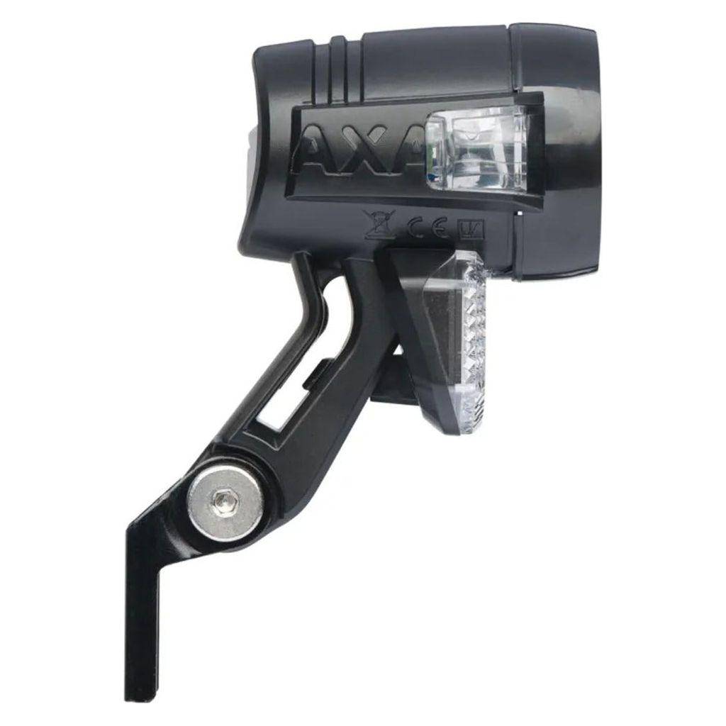 Axa Koplamp Blueline 30T Steady Led met standlicht Aan/Uit/Aut Naafdynamo Zwart - Le Coq Wielerartikelen