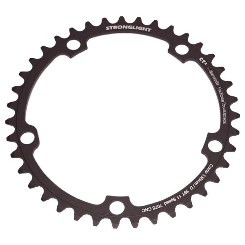 Stronglight Kettingblad Campagnolo Super Rec/Record/Chorus Type D Ct2 11V 39T Steek 135 Zwart - Le Coq Wielerartikelen