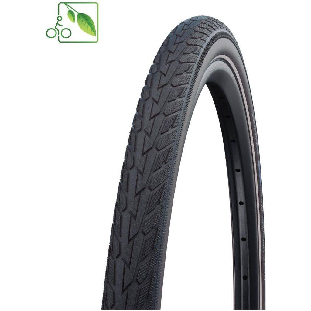 Schwalbe Buitenband 28" Road Cruiser Green K-Guard 47-622- Zwart/Coffee - Le Coq Wielerartikelen