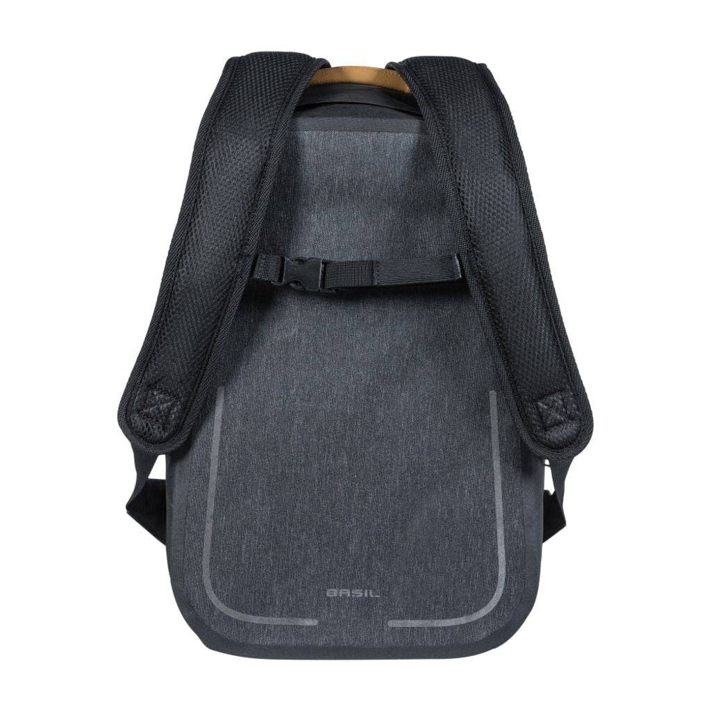 Basil Fietsrugzak Urban Dry Backpack 18 Liter 27 X 16 X 45 Cm - Grijs - Le Coq Wielerartikelen