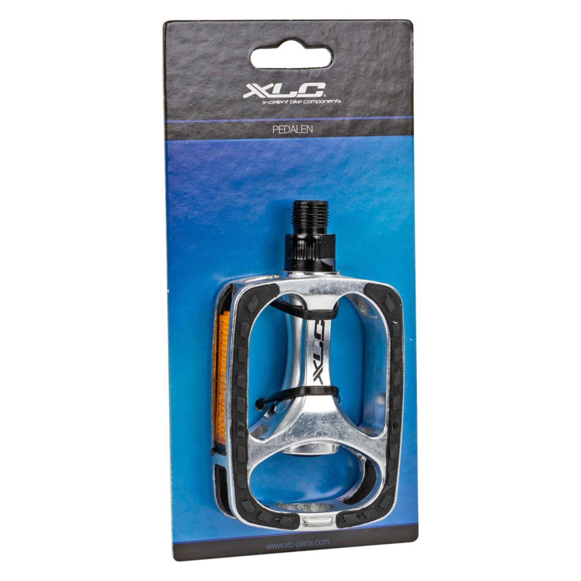 Xlc Pedaal Comfort Antislip Silver/Zwart Stel - Le Coq Wielerartikelen