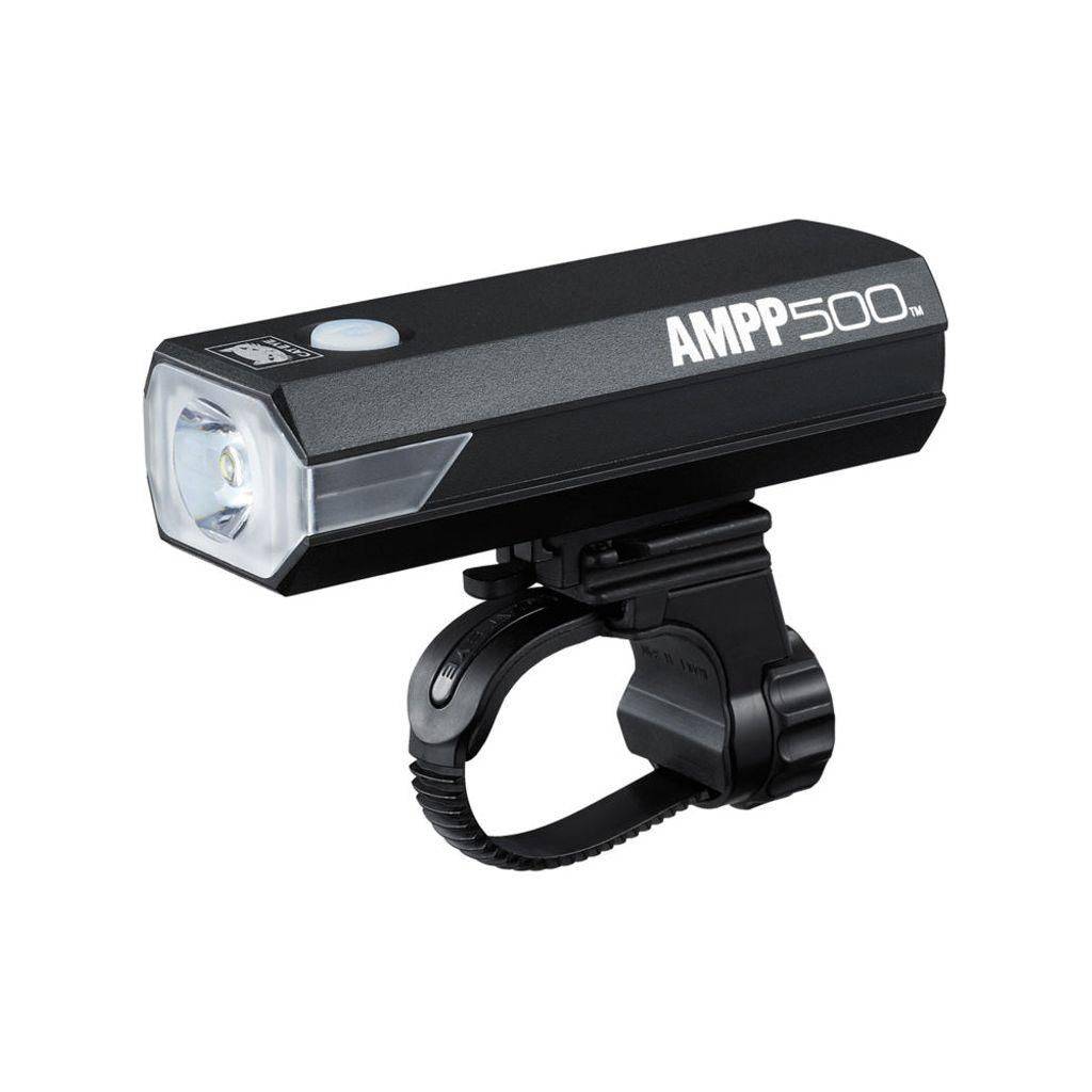 Koplamp Cateye Ampp500 Hl-El085Rc Led Usb Oplaadbaar Accu Black - Le Coq Wielerartikelen
