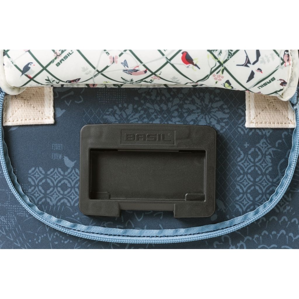 Basil Boheme City Bag stuurtas fiets, 8 liter, met KF-Adapterplaat, stijlvolle fietstas met ruime opbergmogelijkheden
