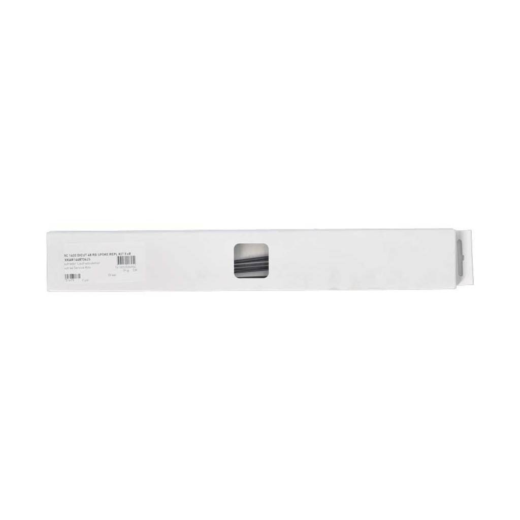 Spaakkit DT Swiss ARC1400 Dicut 48 Voor + Achter Zwart Set a 6 Stuks - Le Coq Wielerartikelen