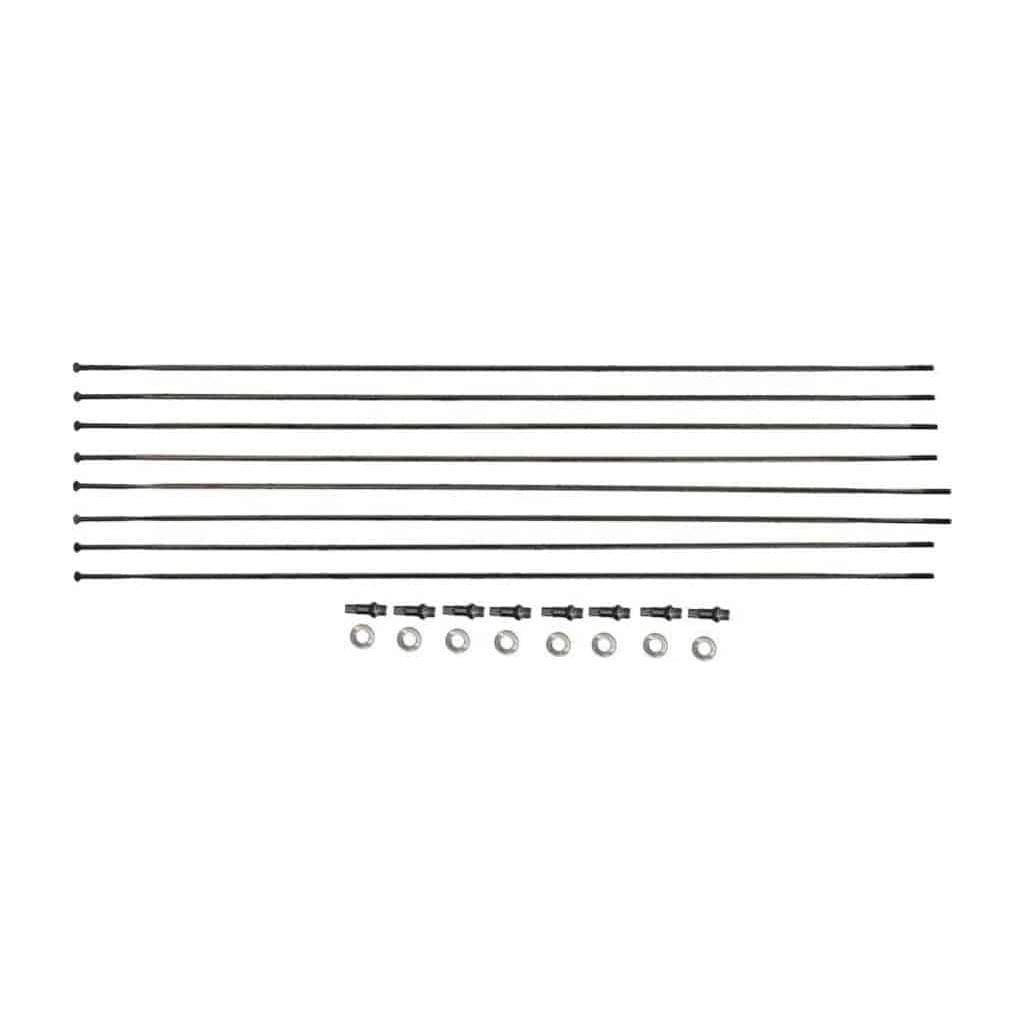 Spaakkit DT Swiss PR1400 Dicut 21 DB Voor + Achter Zwart Set a 8 Stuks - Le Coq Wielerartikelen