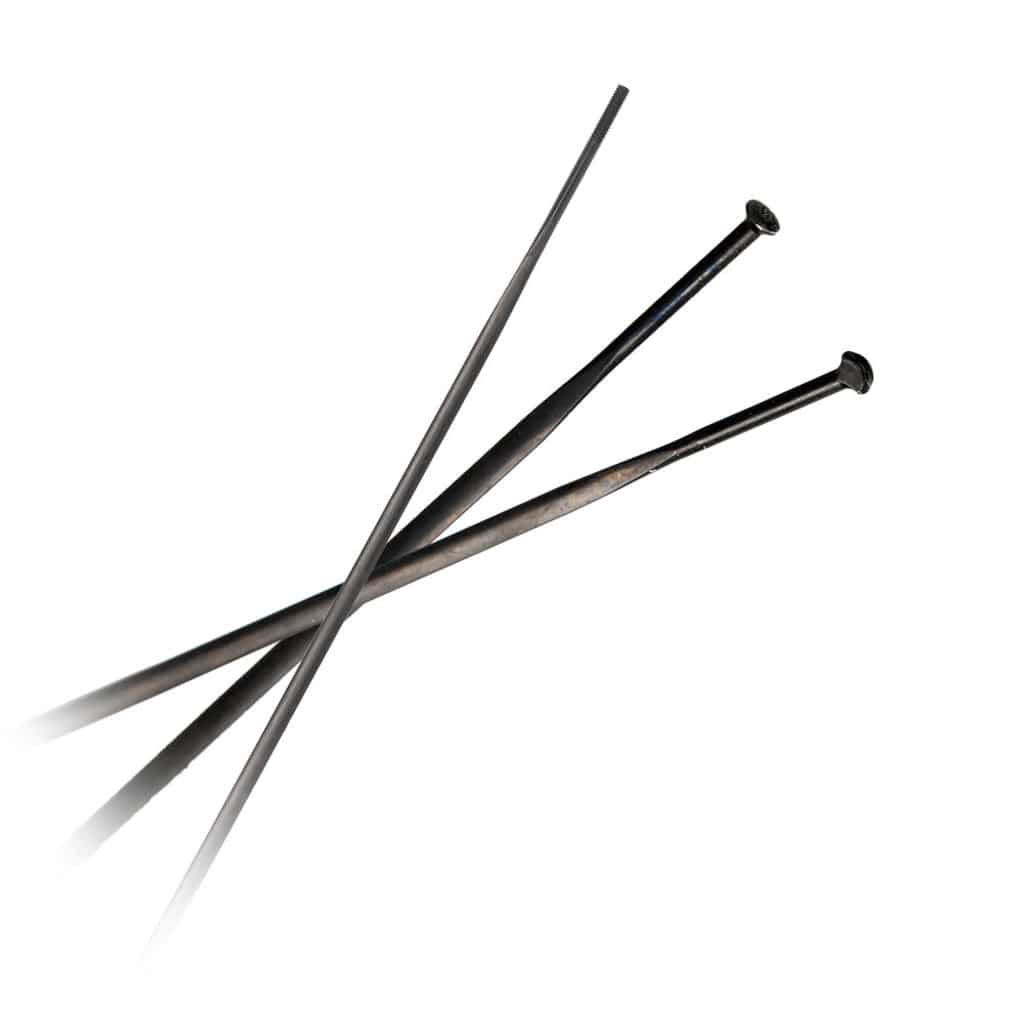 Spaakkit DT Swiss ERC1100 Dicut 45 28" MY22 Voor + Achter Zwart Set a 8 Stuks - Le Coq Wielerartikelen