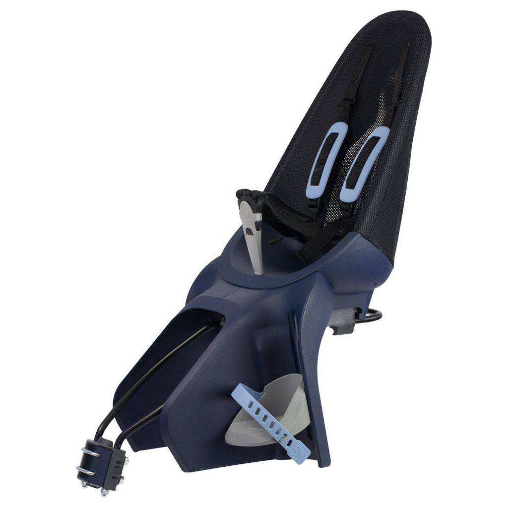 Qibbel Air kinderzitje achter voor fiets, framebevestiging, geschikt voor kinderen tot 2,5 kg, zwart en compact design