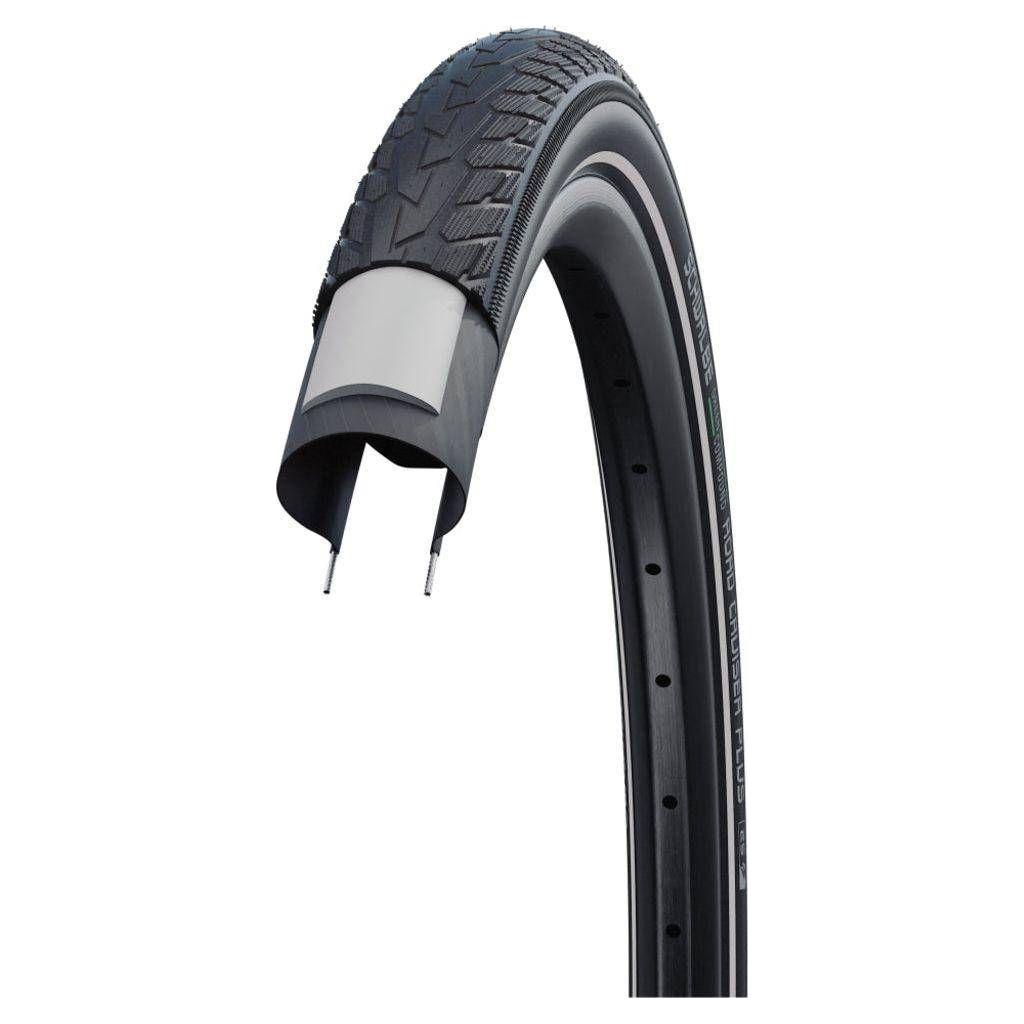Schwalbe Buitenband 28" Road Cruiser Plus Green PunctureGuard - Zwart - Le Coq Wielerartikelen