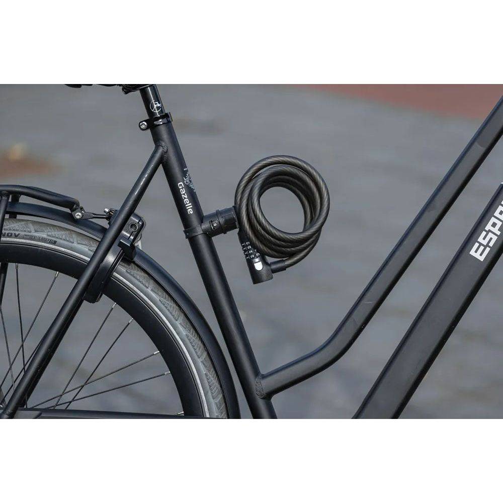 Kabelslot Axa Resolute Code 65cm x 12mm Zwart - Le Coq Wielerartikelen