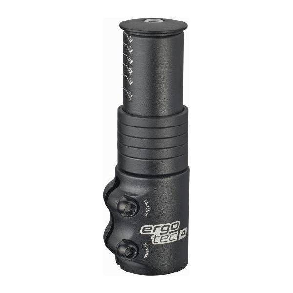 Ergotec Stuurpen Verlenger Ahead 3 - 1-1/8" Al6061 T6 - Zwart - Le Coq Wielerartikelen
