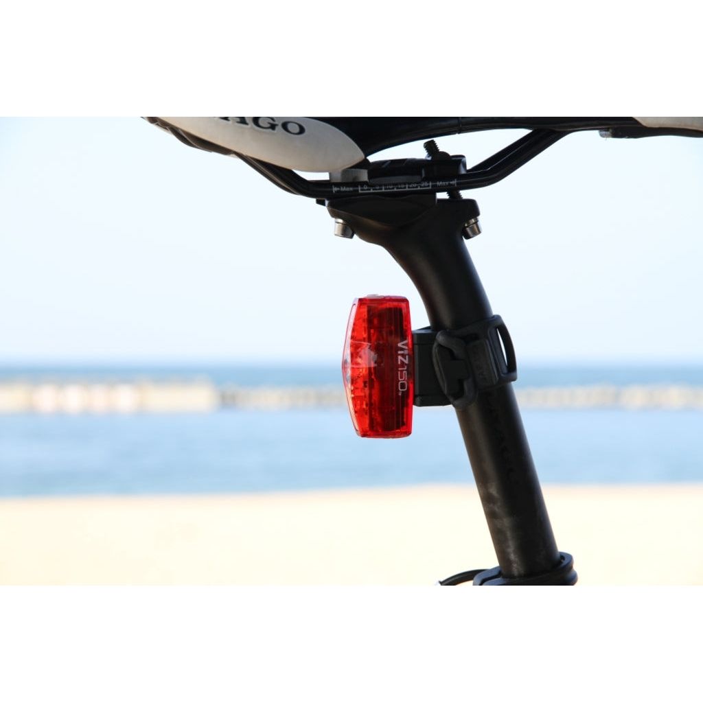 Cateye Achterlicht Viz150 Tl-Ld800-R Led Usb Oplaadbaar Accu - Zwart - Le Coq Wielerartikelen