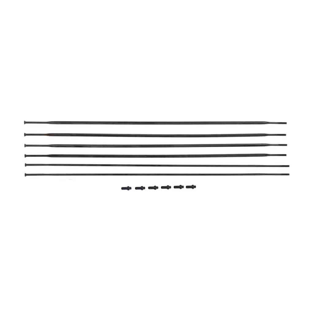 Spaakkit DT Swiss HG1800 Spline 25 DB 27.5" Voor + Achter Zwart Set a 6 Stuks - Le Coq Wielerartikelen