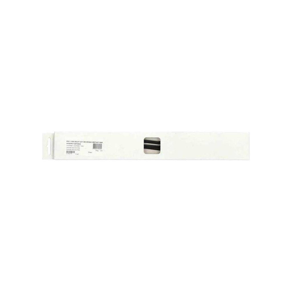 Spaakkit DT Swiss PRC1100 Dicut 24 DB 25th Ann. Edit. Voor + Achter Zwart Set a 8 Stuks - Le Coq Wielerartikelen