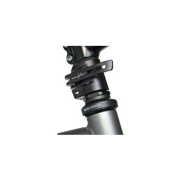 Satori Stuurpenverlenger Verstelbaar Easy Up 1-1/8" - Zwart - Le Coq Wielerartikelen