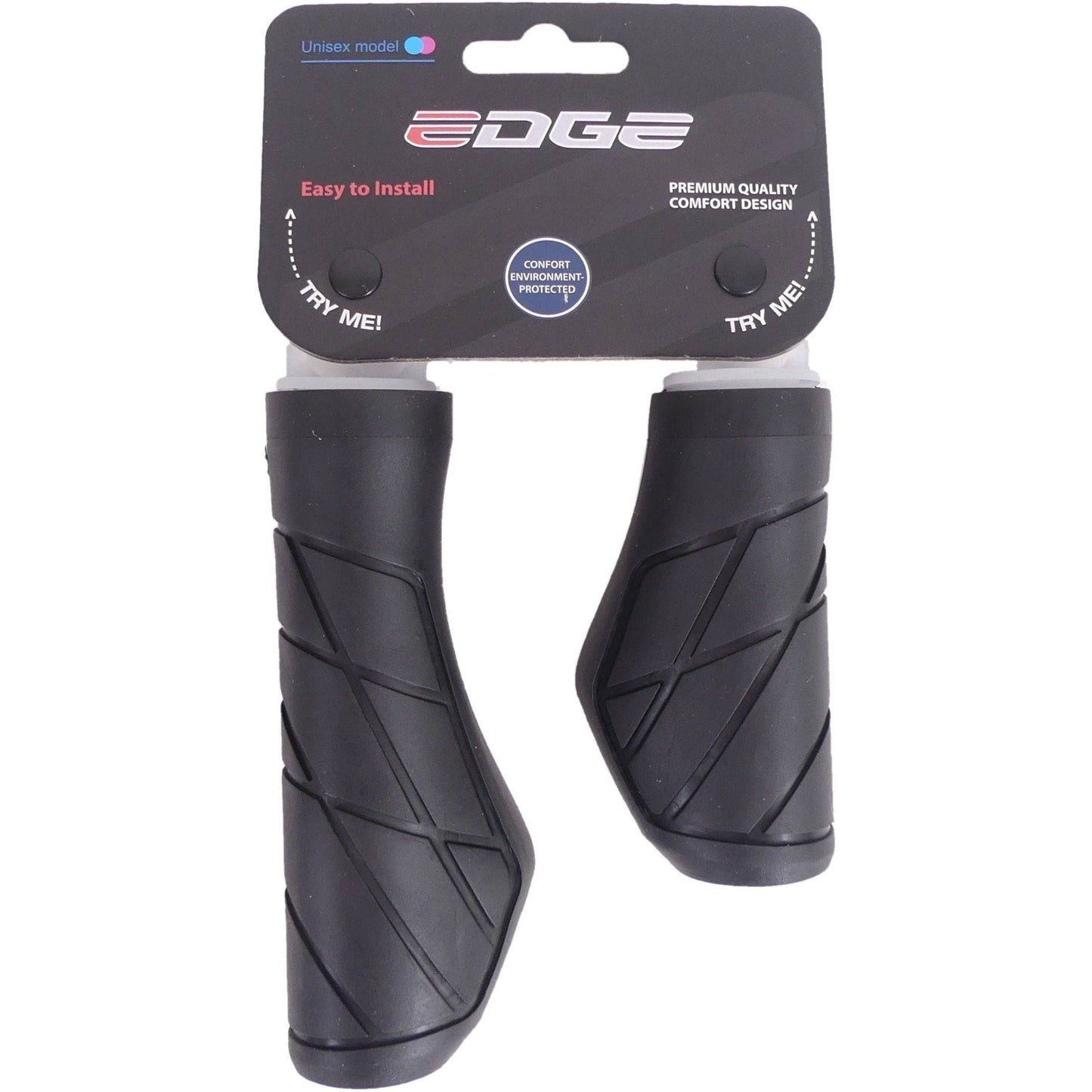 Edge Handvatset Urban 135/95Mm - Zwart - Le Coq Wielerartikelen