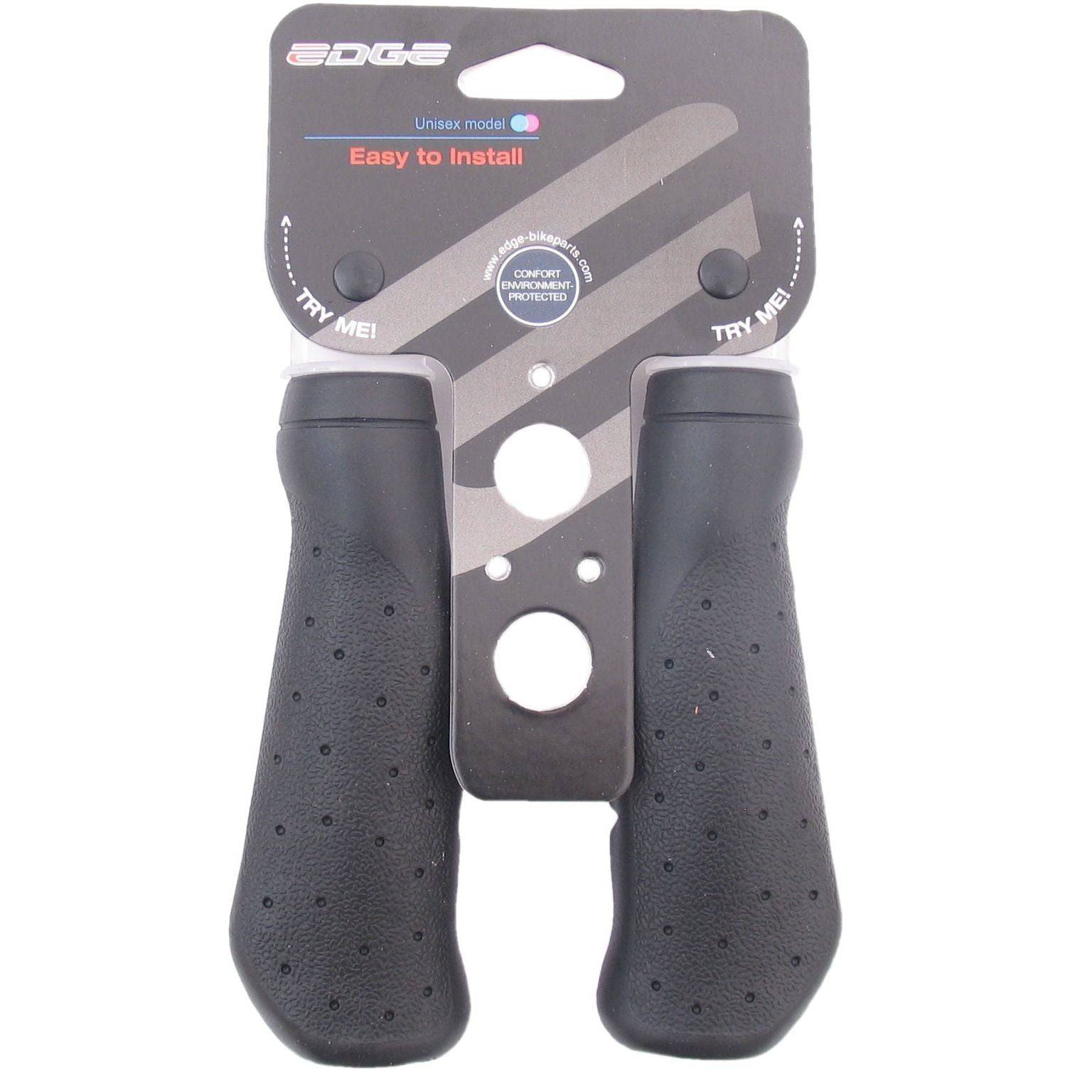 Zwarte Edge Ergo Basis handvatten van 135mm voor comfortabele grip op gereedschap of apparatuur.