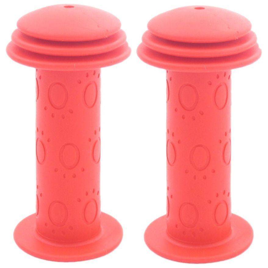 Rubber handvatset voor kinderfiets van 96 mm van het merk Edge, ontworpen voor comfortabel en veilig gebruik.